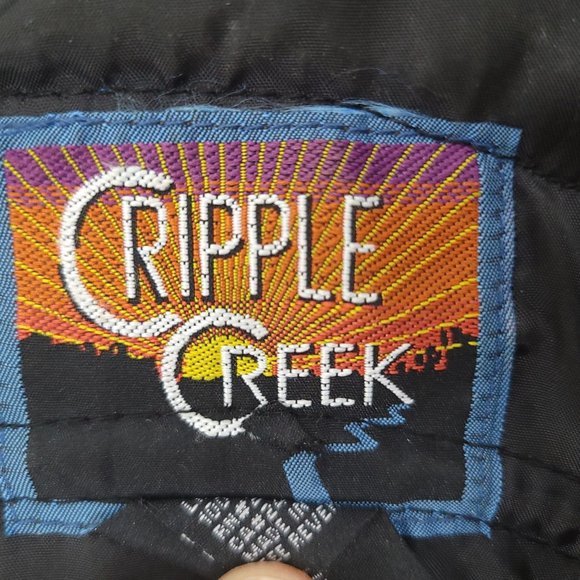 Cripple Creek Biker Motorcycle Vest Mens M Black Leather American Legion Lined - Picture 9 of 9